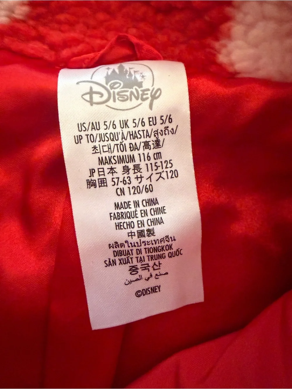 Disney Red and White Polka Dot Sherpa Jacket with Minnie Patch